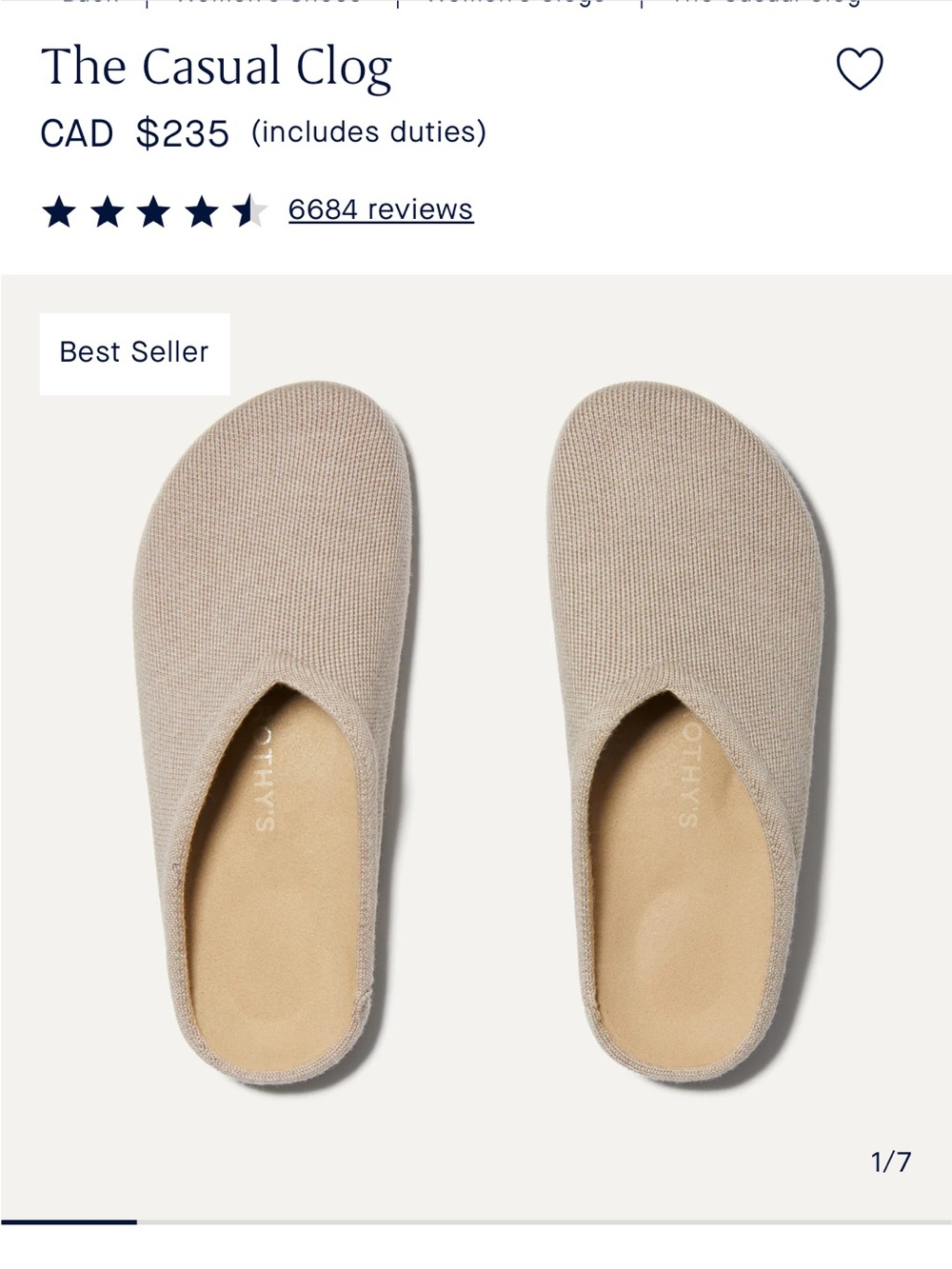 Rothy’s clogs